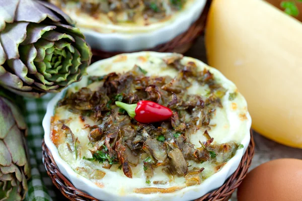 Vegetables Flan Closeup — Stock Photo, Image