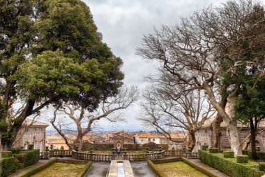 View Of Villa Lante Gardens Bagnaia Italy clipart
