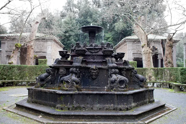 The Fountain Of Dolphins Villa Lante Bagnaia Italy — Stock Photo, Image