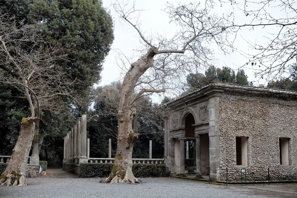 Velha Caça Loggia Villa Lante Bagnaia Itália — Fotografia de Stock