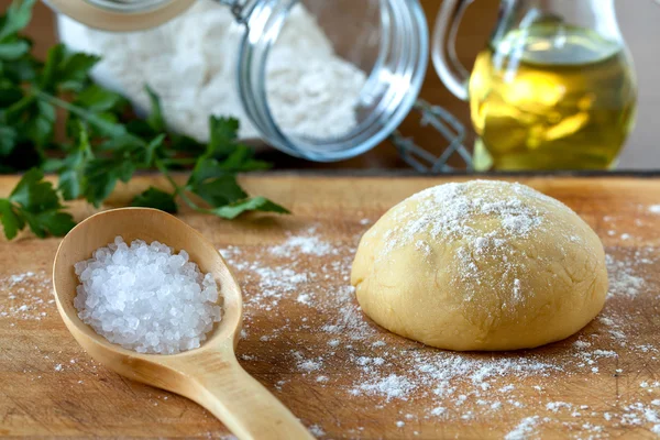 Ingredienser till hemgjord Pasta — Stockfoto