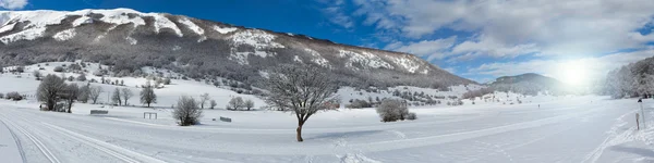 Invierno Panorama Majella Montaña Abruzos Italia — Foto de Stock