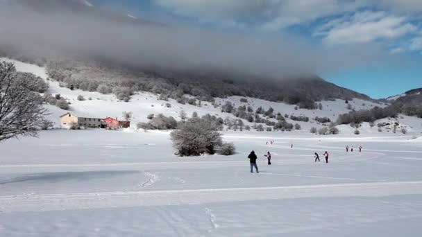Ski de fond Abruzzes Italie — Video
