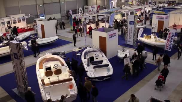 Bootsmesse im Jahr 2015 — Stockvideo