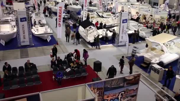 Boat Show Rome 2015 — Stock Video