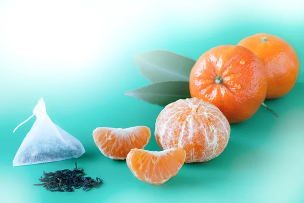 Ceai portocaliu mandarin — Fotografie, imagine de stoc