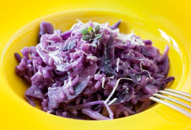 Kırmızı lahana Risotto