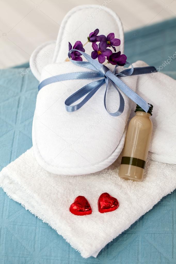 Spa Slippers And Shampoo