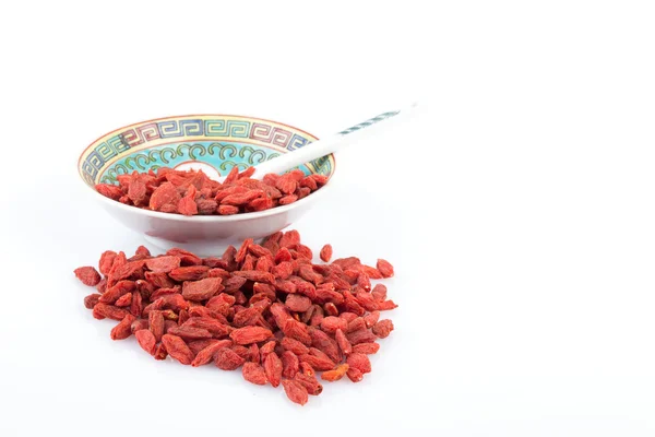 Bowl With Goji Berries — Stock Photo, Image