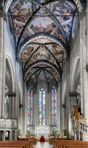 Duomo di Arezzo Nave Centrale — Foto Stock
