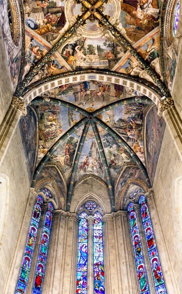 Soffitto affrescato Duomo di Arezzo — Foto Stock