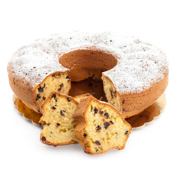 Ciambellone mit Schokoladenchips — Stockfoto