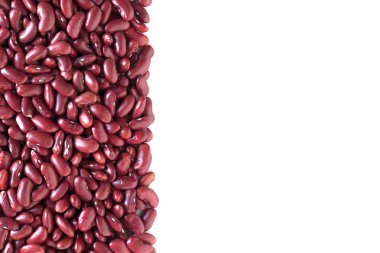 Barbunya fasulyesi üzerinde beyaz