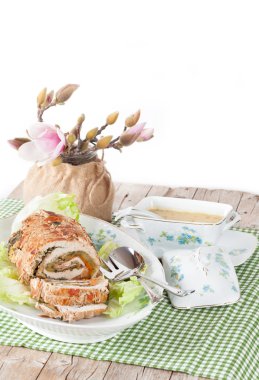 Kavrulmuş hindi rulo