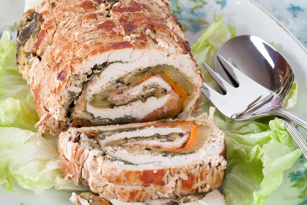 Turkey Roll Closeup — Stock Photo, Image