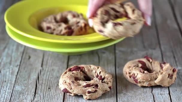 Biscoitos napolitanos de Taralli — Vídeo de Stock