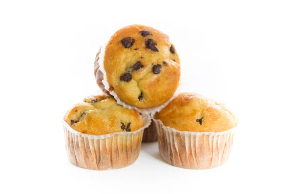 Delicious Cupcakes with Chocolate Chips — Stock Photo, Image