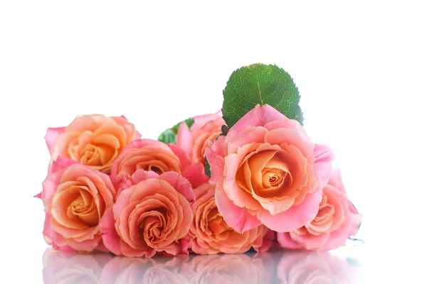 Strauß rosa Rosen — Stockfoto