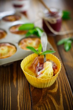 Silikon kalıp reçelli Cheesecake