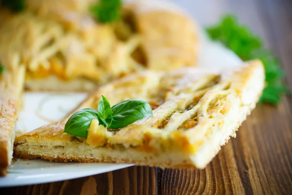 Pie with cabbage — Stock Photo, Image