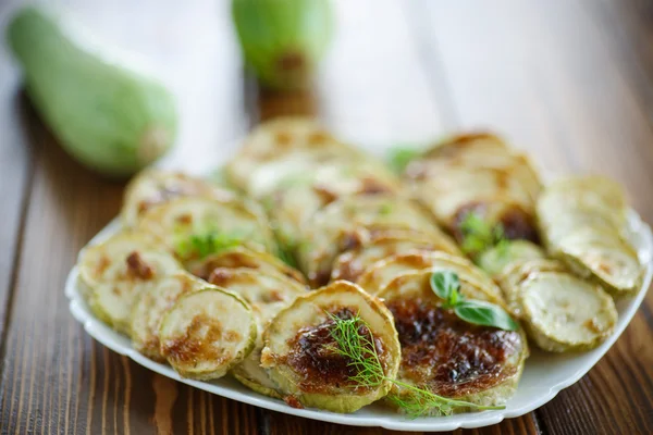 Zucchini baked with sauce — Stock Photo, Image