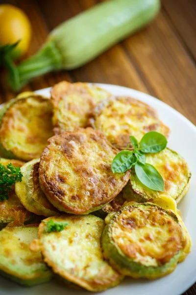 Zucchini fried in batter — Stock Photo, Image
