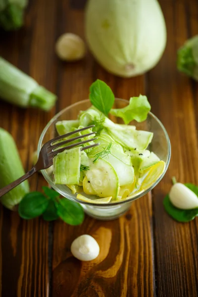 Salad of marinated zucchini in spices — Stock Photo, Image