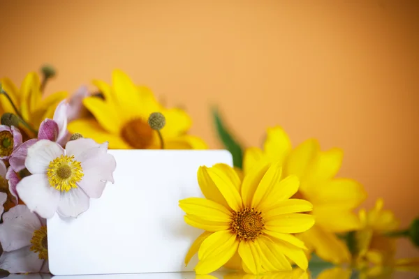 Sommerstrauß aus gelben Gänseblümchen — Stockfoto