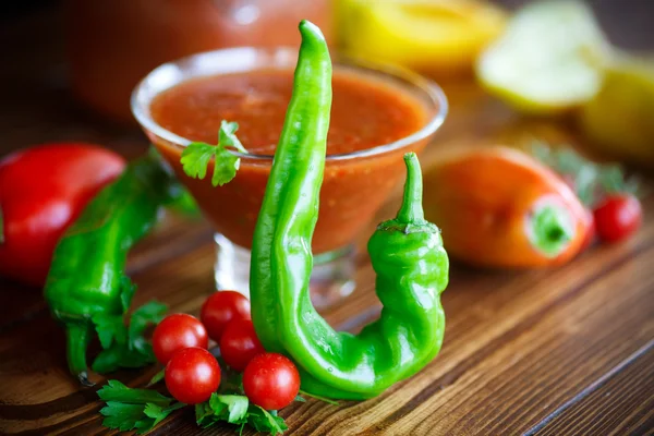 Molhos de Adjika de verduras frescas — Fotografia de Stock