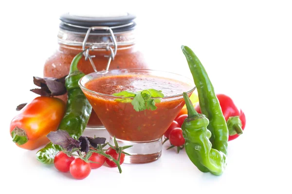 Adjika sauces from fresh vegetables — Stock Photo, Image