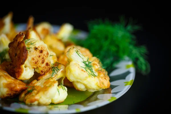 Cauliflower fried in batter — Stock Photo, Image