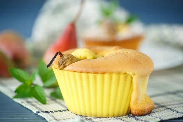 Muffin con pera — Foto Stock