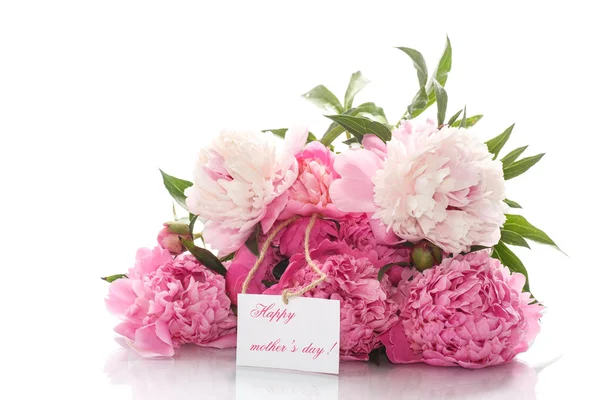 Buket çiçek açan peonies — Stok fotoğraf