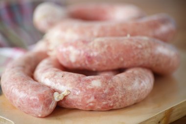 home-made sausage clipart