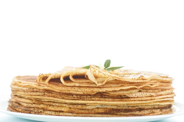 Many thin pancakes — Stock Photo, Image