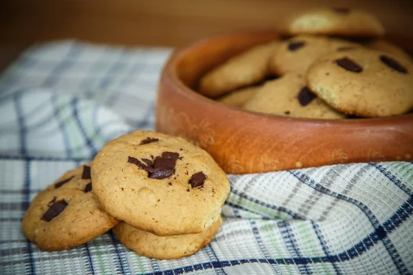 Ev yapımı çikolatalı kurabiyeler. — Stok fotoğraf