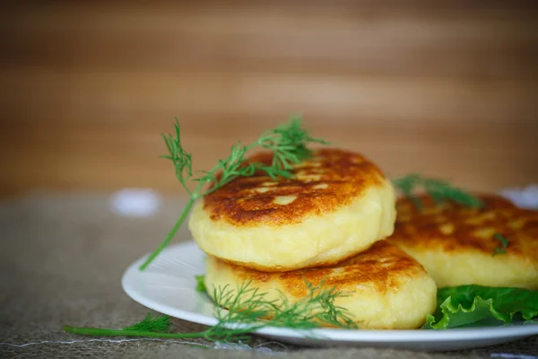 Potatisbullar med kött — Stockfoto