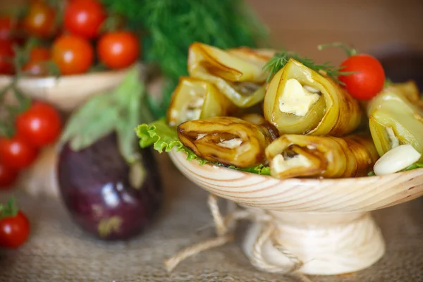 Aubergine rullar — Stockfoto