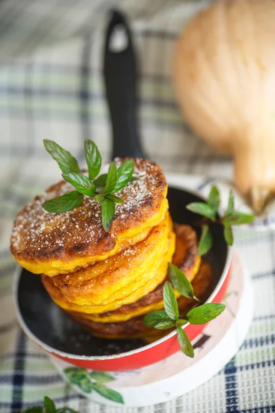 Pumpkin pancakes — Stock Photo, Image