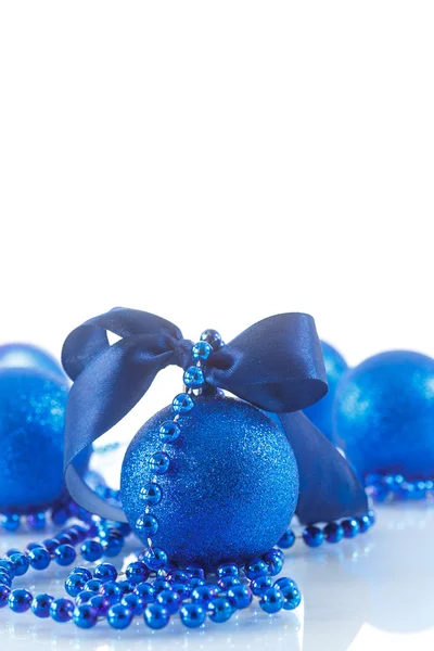 Vánoční přání s míčky — Stock fotografie