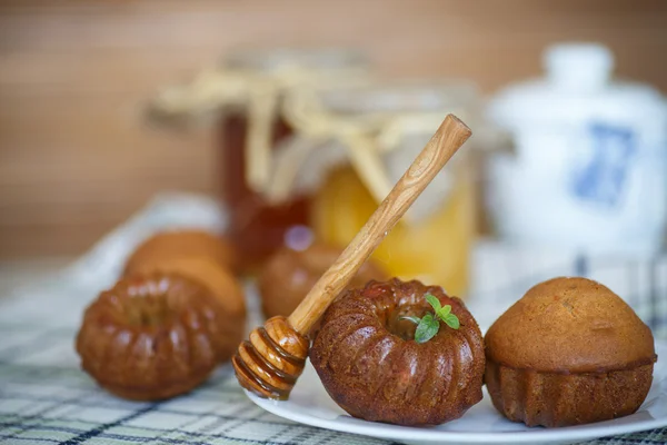 Honig-Muffins — Stockfoto