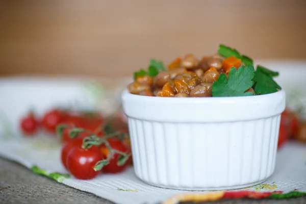 Bean stew with vegetables — Stock Photo, Image