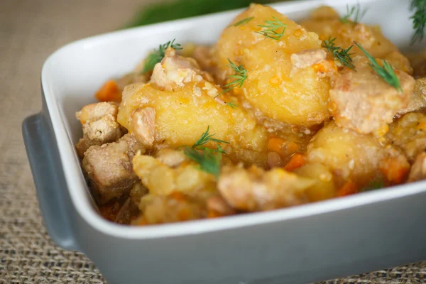 Stewed potatoes — Stock Photo, Image