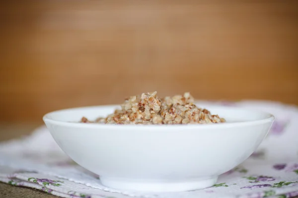 Buckwheat with milk — Stock Photo, Image