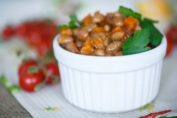 Bean stew with vegetables — Stock Photo, Image