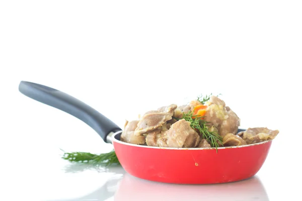 Cooked chicken gizzards — Stock Photo, Image