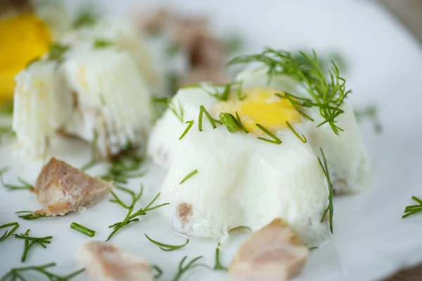 Eggs steamed — Stock Photo, Image