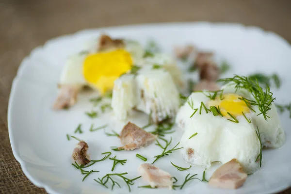 Eggs steamed — Stock Photo, Image