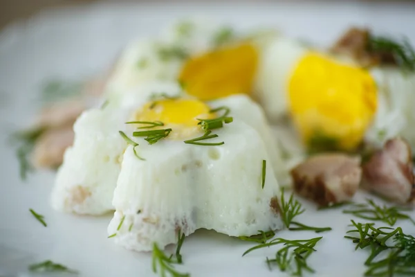 Eggs steamed — Stock Photo, Image