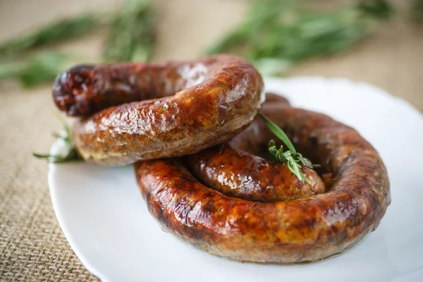 Homemade bratwurst — Stock Photo, Image